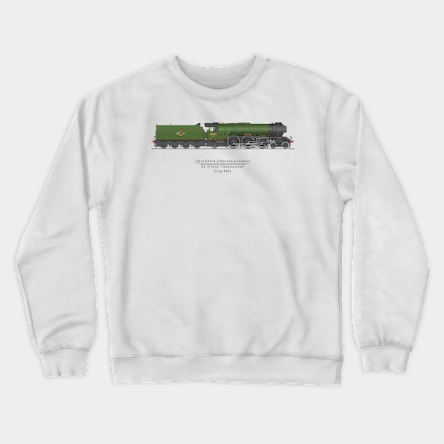 Flying Scotsman Circa 1962 Crewneck Sweatshirt by SteveHClark